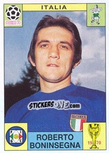 Cromo Roberto Boninsegna (Italia) - World Cup Story n. 57 - Panini