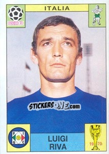 Sticker Luigi Riva (Italia) - World Cup Story n. 58 - Panini