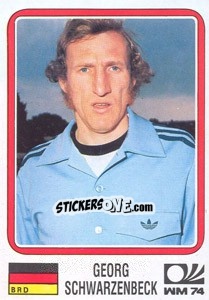 Figurina Georg Schwarzenbeck (BRD) - World Cup Story n. 62 - Panini