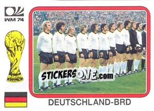 Cromo Deutschland-BRD Team - World Cup Story - Panini