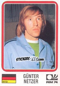 Sticker Gunter Netzer (BRD) - World Cup Story n. 71 - Panini