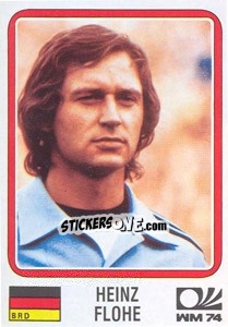 Sticker Heinz Flohe (BRD) - World Cup Story n. 72 - Panini