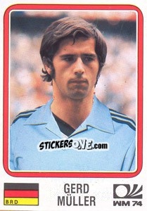 Sticker Gerd Muller (BRD) - World Cup Story n. 73 - Panini