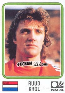 Sticker Ruud Krol (Nederland) - World Cup Story n. 79 - Panini
