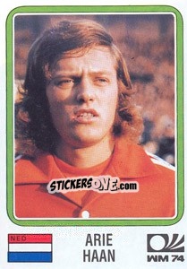 Cromo Arie Haan (Nederland) - World Cup Story - Panini