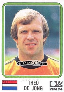 Figurina Theo De Jong (Nederland) - World Cup Story n. 87 - Panini