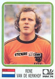 Figurina Rene Van De Kerkhof (Nederland) - World Cup Story n. 92 - Panini