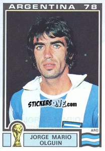 Sticker Jorge Mario Olguin (Argentina) - World Cup Story n. 94 - Panini