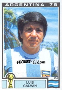 Cromo Luis Galvan (Argentina) - World Cup Story n. 96 - Panini