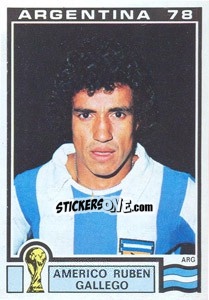 Figurina Americo Ruben Gallego (Argentina) - World Cup Story - Panini