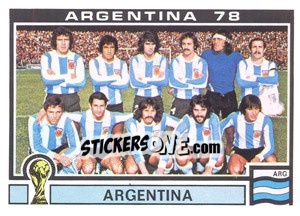 Sticker Argentina Team - World Cup Story - Panini
