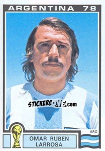 Sticker Omar Ruben Larrosa (Argentina) - World Cup Story n. 102 - Panini