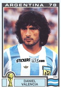 Sticker Daniel Valencia (Argentina) - World Cup Story n. 103 - Panini