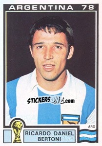 Sticker Ricardo Daniel Bertoni (Argentina) - World Cup Story n. 105 - Panini