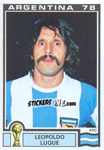 Cromo Leopoldo Luque (Argentina) - World Cup Story n. 106 - Panini
