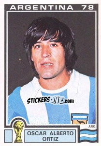 Sticker Oscar Alberto Ortiz (Argentina) - World Cup Story n. 109 - Panini