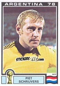 Cromo Piet Schrijvers (Nederland) - World Cup Story n. 111 - Panini