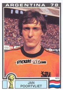 Sticker Jan Poortvliet (Nederland) - World Cup Story - Panini