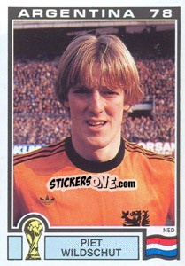 Sticker Piet Wildschut (Nederland) - World Cup Story - Panini