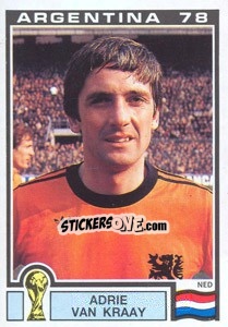 Sticker Adrie Van Kraay (Nederland) - World Cup Story n. 119 - Panini