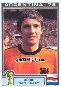 Cromo Adrie Van Kraay (Nederland) - World Cup Story - Panini