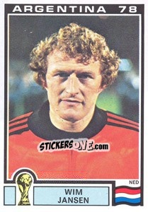 Sticker Wim Jansen (Nederland) - World Cup Story n. 120 - Panini