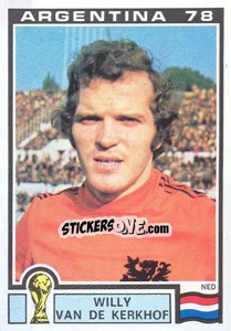Sticker Willy Van De Kerkhof (Nederland) - World Cup Story n. 122 - Panini