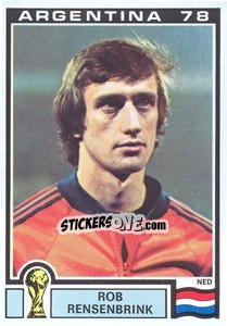 Sticker Rob Rensenbrink (Nederland) - World Cup Story n. 125 - Panini