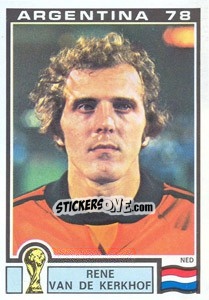 Cromo Rene Van De Kerkhof (Nederland) - World Cup Story n. 126 - Panini