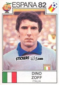Sticker Dino Zoff (Italy) - World Cup Story - Panini