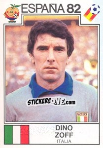 Sticker Dino Zoff (Italy) - World Cup Story n. 127 - Panini