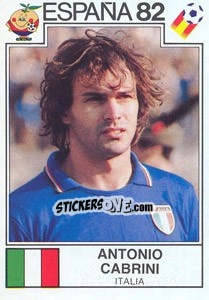 Sticker Antonio Cabrini (Italy) - World Cup Story - Panini