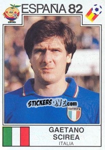 Sticker Gaetano Scirea (Italy) - World Cup Story n. 132 - Panini
