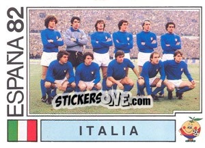 Sticker Italy Team - World Cup Story - Panini