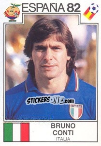 Sticker Bruno Conti (Italy) - World Cup Story - Panini