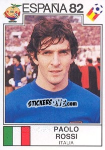Sticker Paolo Rossi (Italy) - World Cup Story n. 141 - Panini