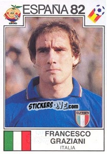 Sticker Francesco Graziani (Italy) - World Cup Story n. 142 - Panini