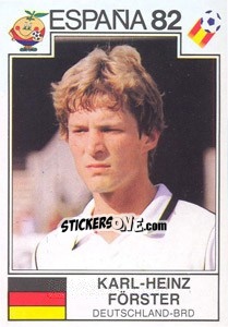 Sticker Karl-Heinz Forster (BRD) - World Cup Story n. 147 - Panini