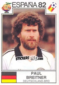 Sticker Paul Breitner (BRD) - World Cup Story n. 151 - Panini