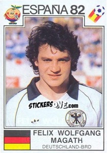 Sticker Felix Wolfgang Magath (BRD) - World Cup Story n. 153 - Panini