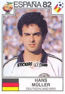 Sticker Hans Muller (BRD) - World Cup Story n. 154 - Panini