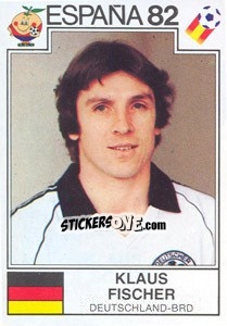 Sticker Klaus Fischer (BRD) - World Cup Story n. 157 - Panini