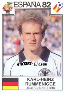 Sticker Karl-Heinz Rummenigge (BRD) - World Cup Story n. 159 - Panini