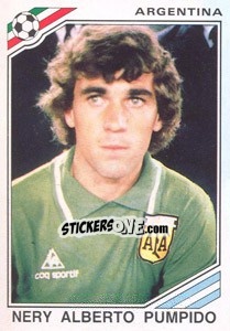 Cromo Nery Alberto Pumpido (Argentina) - World Cup Story n. 161 - Panini