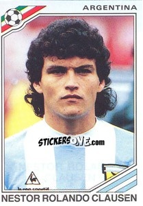 Sticker Nestor Rolando Clausen (Argentina) - World Cup Story n. 163 - Panini
