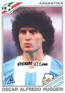Sticker Oscar Alfredo Ruggeri (Argentina) - World Cup Story n. 164 - Panini
