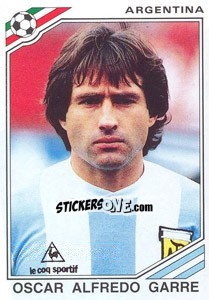 Sticker Oscar Alfredo Garre (Argentina) - World Cup Story - Panini