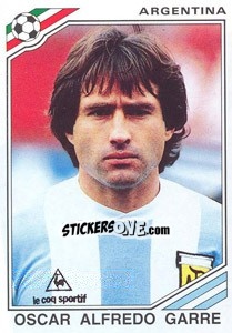 Sticker Oscar Alfredo Garre (Argentina) - World Cup Story n. 166 - Panini