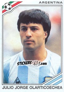 Sticker Julio Jorge Olarticoechea (Argentina) - World Cup Story - Panini
