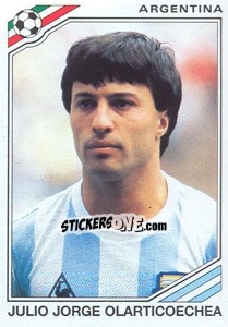 Sticker Julio Jorge Olarticoechea (Argentina) - World Cup Story n. 168 - Panini